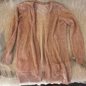 Urban Outfitters Pink Open Front Cardigan